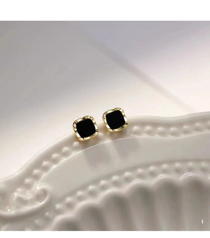 Silver Sterling Ear Stud Square