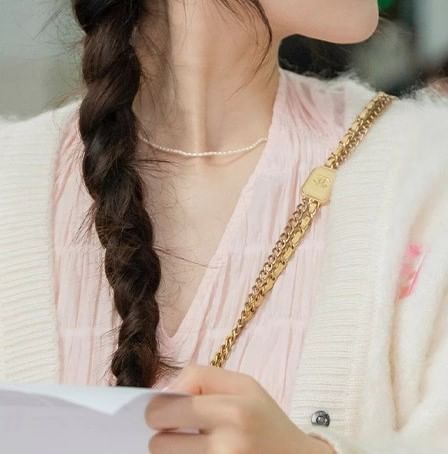 Necklace Beaded Faux Pearl