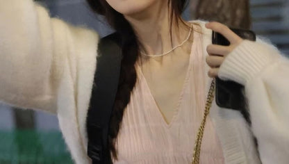 Necklace Beaded Faux Pearl