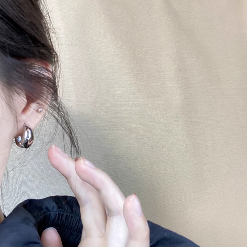 Huggie Metallic Earring