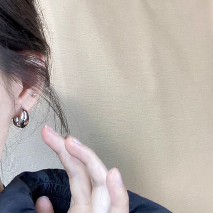 Huggie Metallic Earring