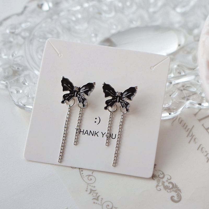 Drop / On Butterfly Earring Enamel Clip