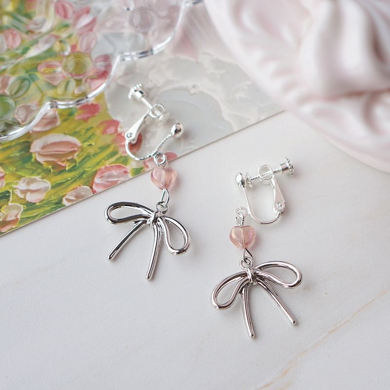 Drop On Earring / Bow Clip