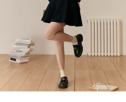 Plus Size High Waist Plain Mini A-Line Skirt