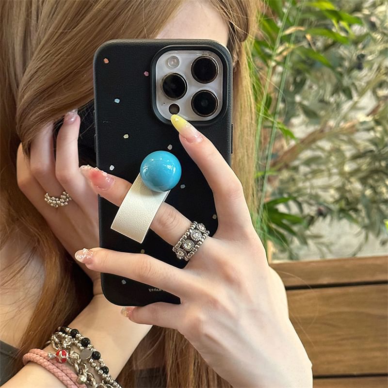 Finger Case Strap Phone Dotted