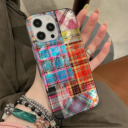 Plaid Phone Case Holographic