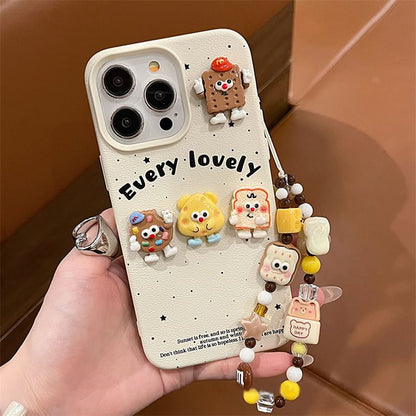 Phone / Set Strap Case Food Cartoon