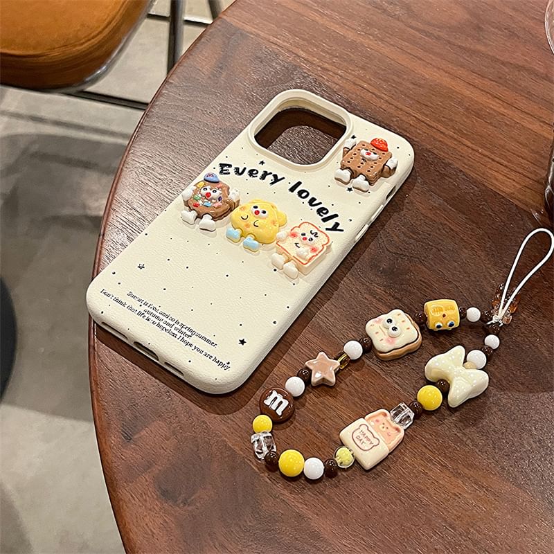 Phone / Set Strap Case Food Cartoon