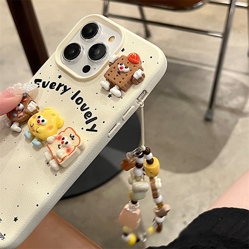 Phone / Set Strap Case Food Cartoon