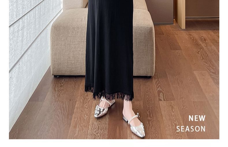 Maternity Spaghetti Strap Scoop Neck Fringed Midi Dress and Pointelle Cardigan Set