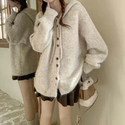 Hooded Oversized Cardigan