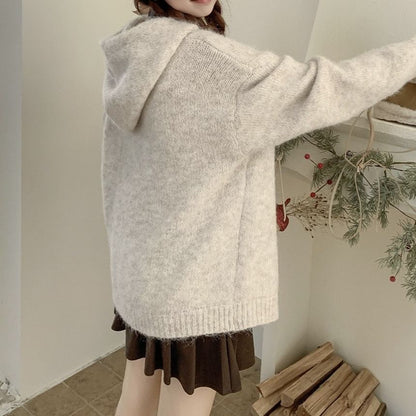 Hooded Oversized Cardigan