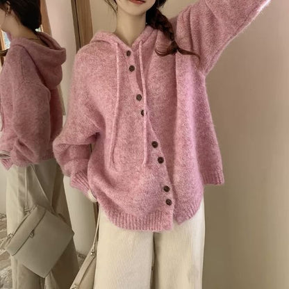 Hooded Oversized Cardigan