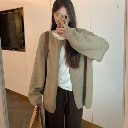 Single-Button Cardigan