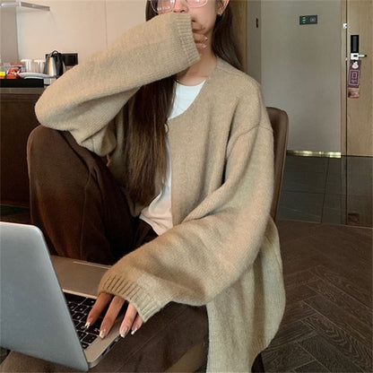 Single-Button Cardigan
