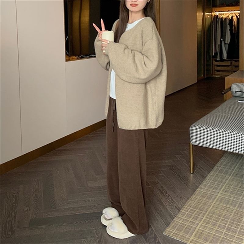 Single-Button Cardigan