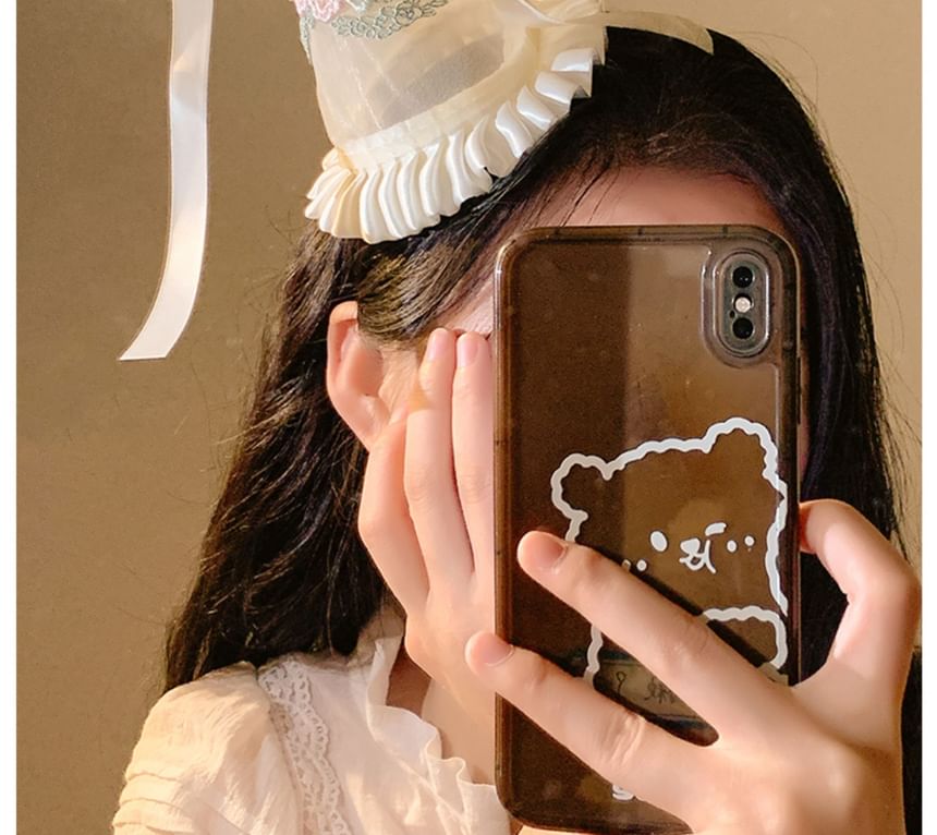 Ruffle Hat Party Embroidered