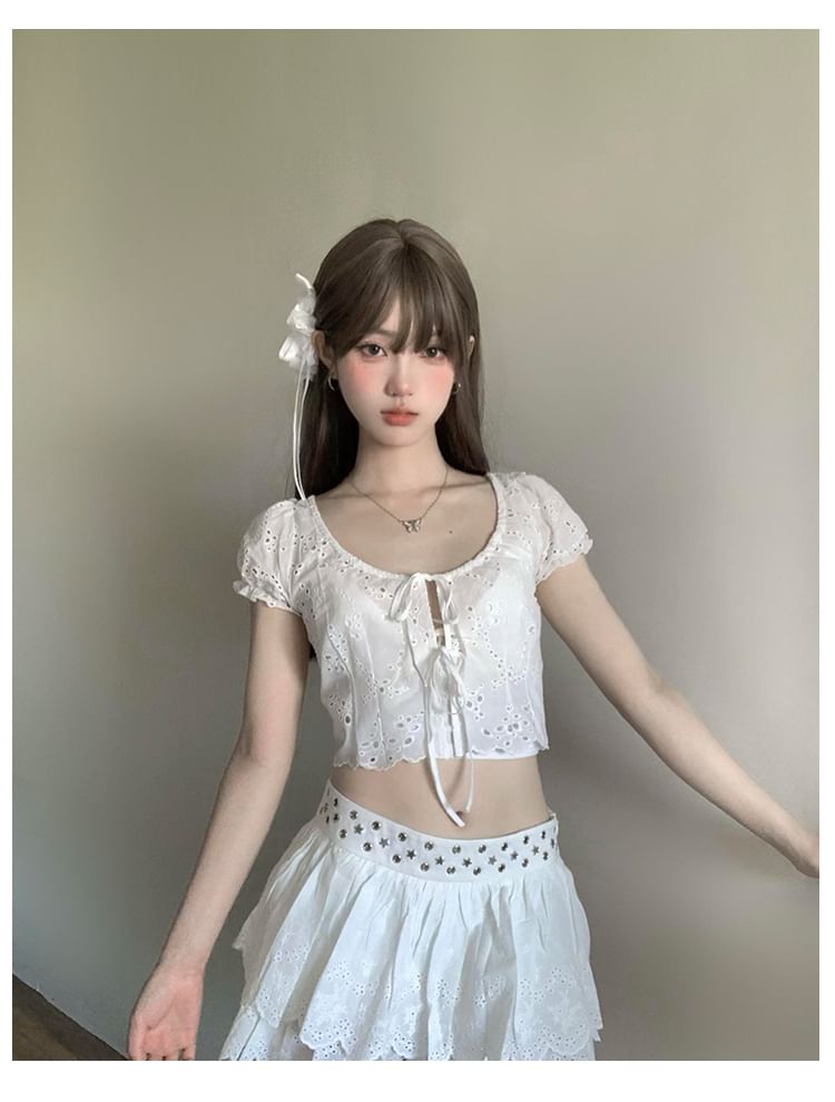 Flower Hair Clip Bowknot