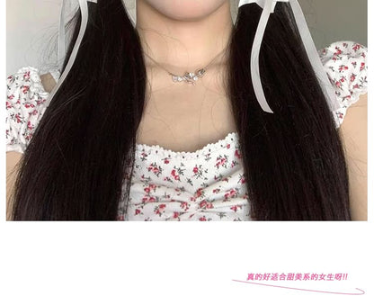 Flower Hair Clip Bowknot