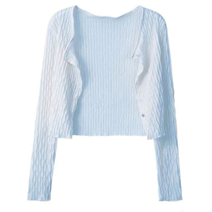 Pointelle Knit Cardigan