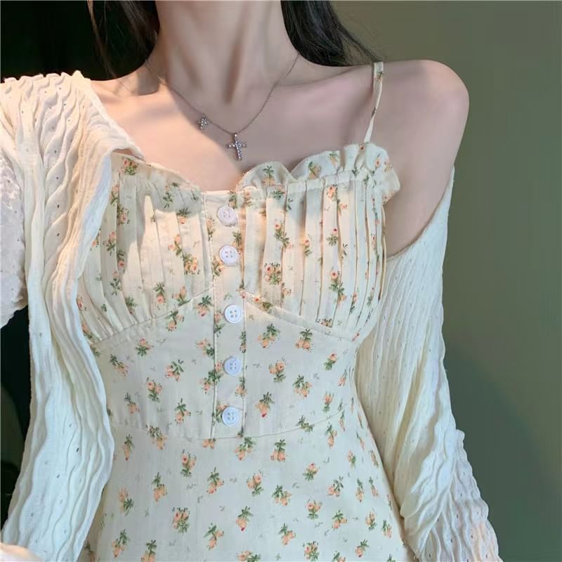 Pointelle Knit Cardigan