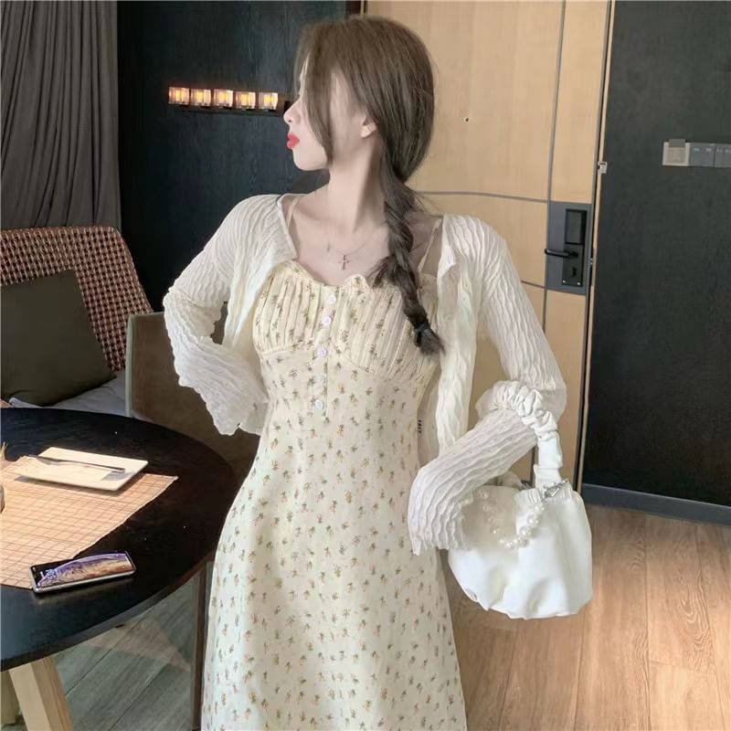 Pointelle Knit Cardigan
