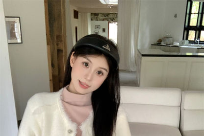 Round Neck Fray Cardigan