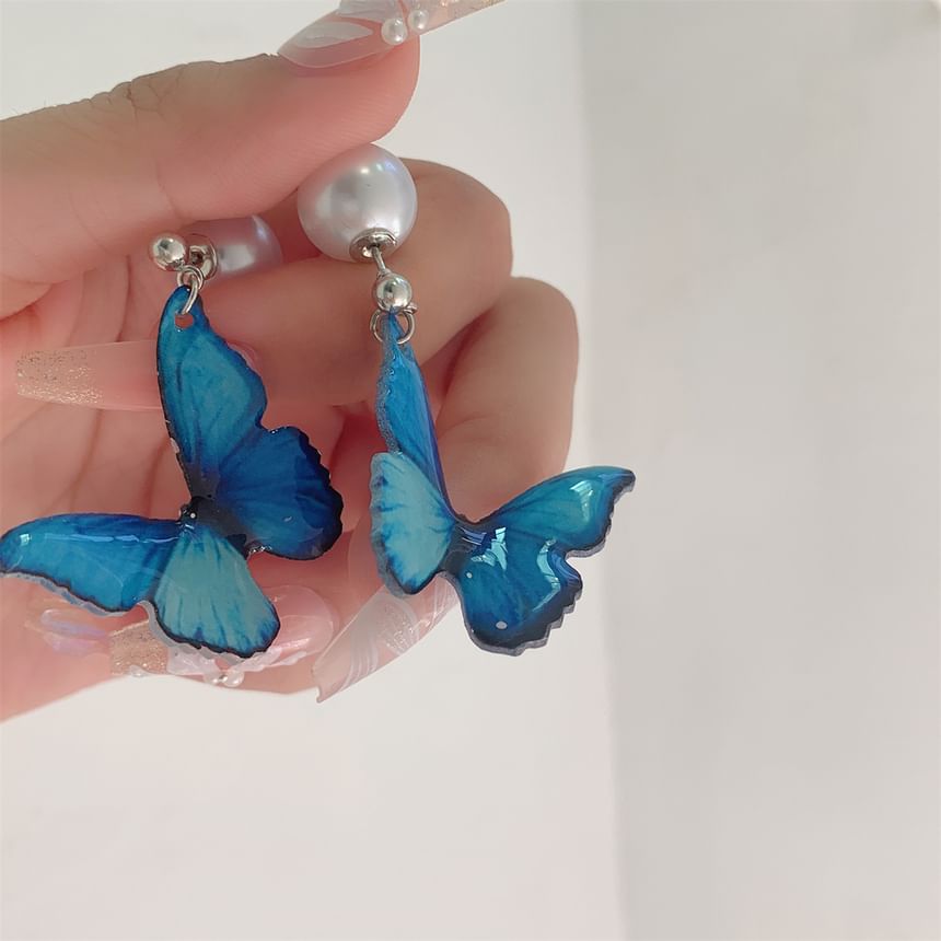 Hook / Butterfly Clip-On Drop Earring