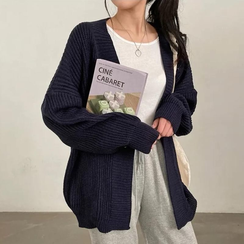 Long Sleeve Open Front Cardigan
