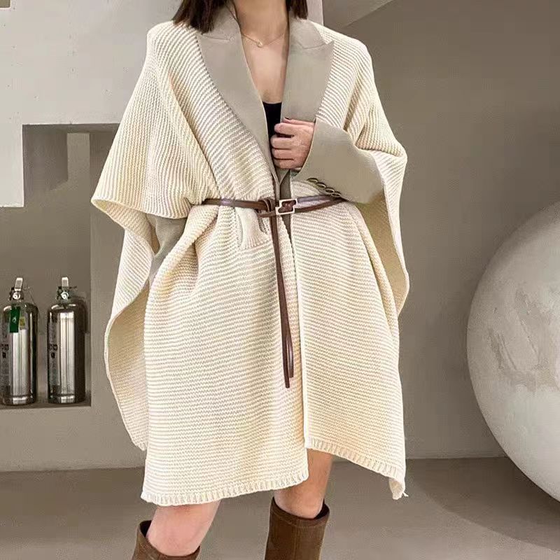 Multi-Way Knitted Capelet Cardigan