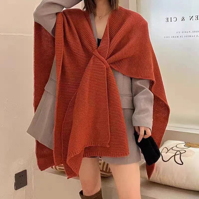 Multi-Way Knitted Capelet Cardigan