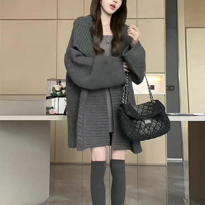Collared Open Front Cardigan