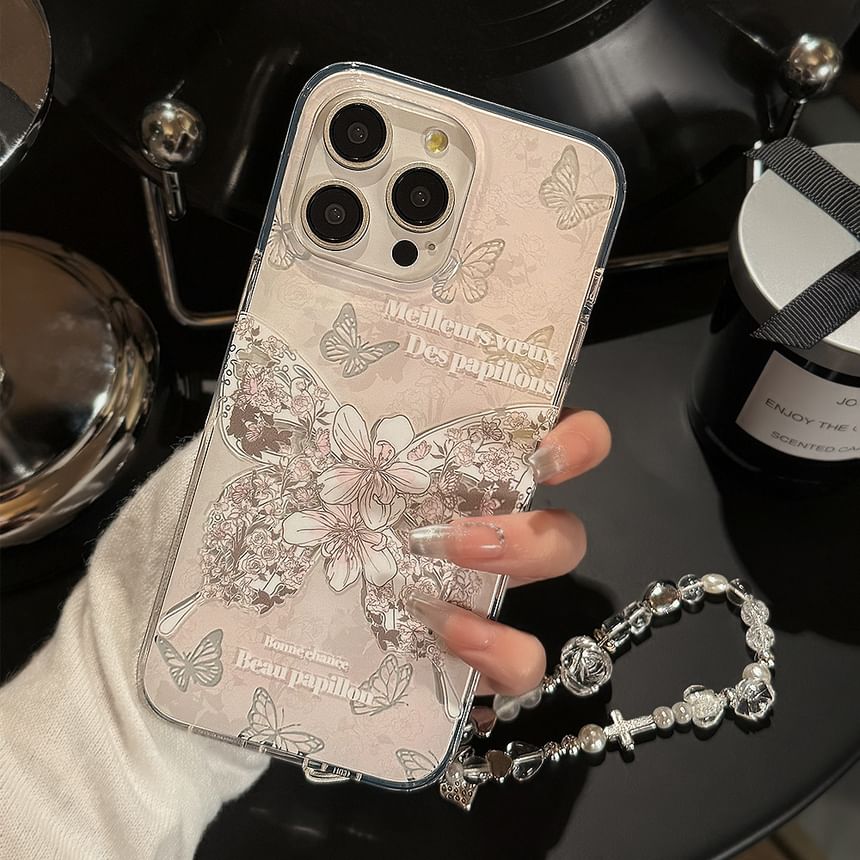 Case Strap Phone / Set Butterfly