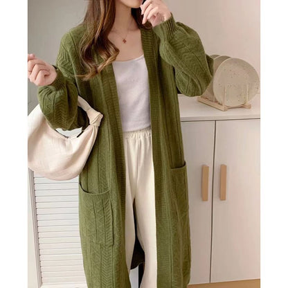 Open Front Long Cardigan