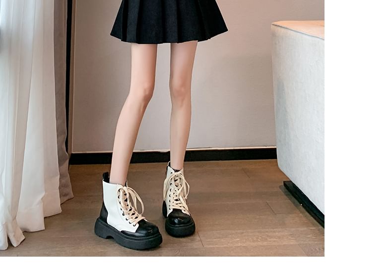 Pleated Mini A-Line Skirt with High Waist