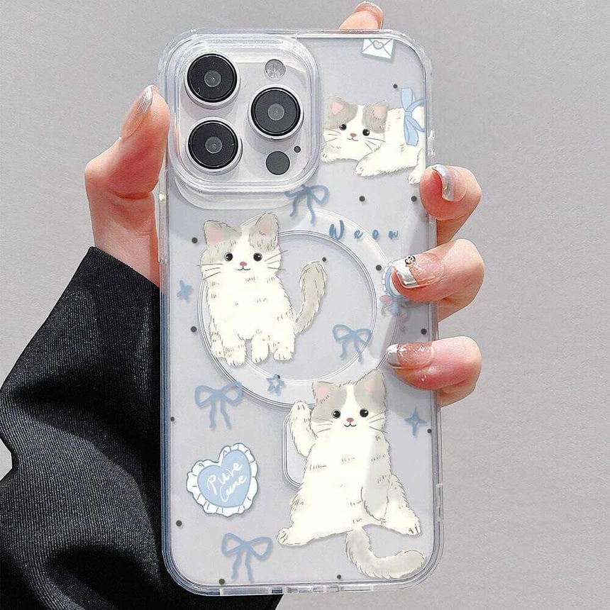 MagSafe) Phone (Compatible Magnetic Cat with Case