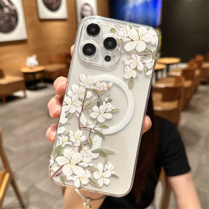 (Compatible MagSafe) Case with Phone Magnetic Floral