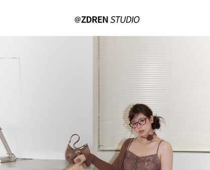 Plus Size Plain Tie Front Crop Cardigan