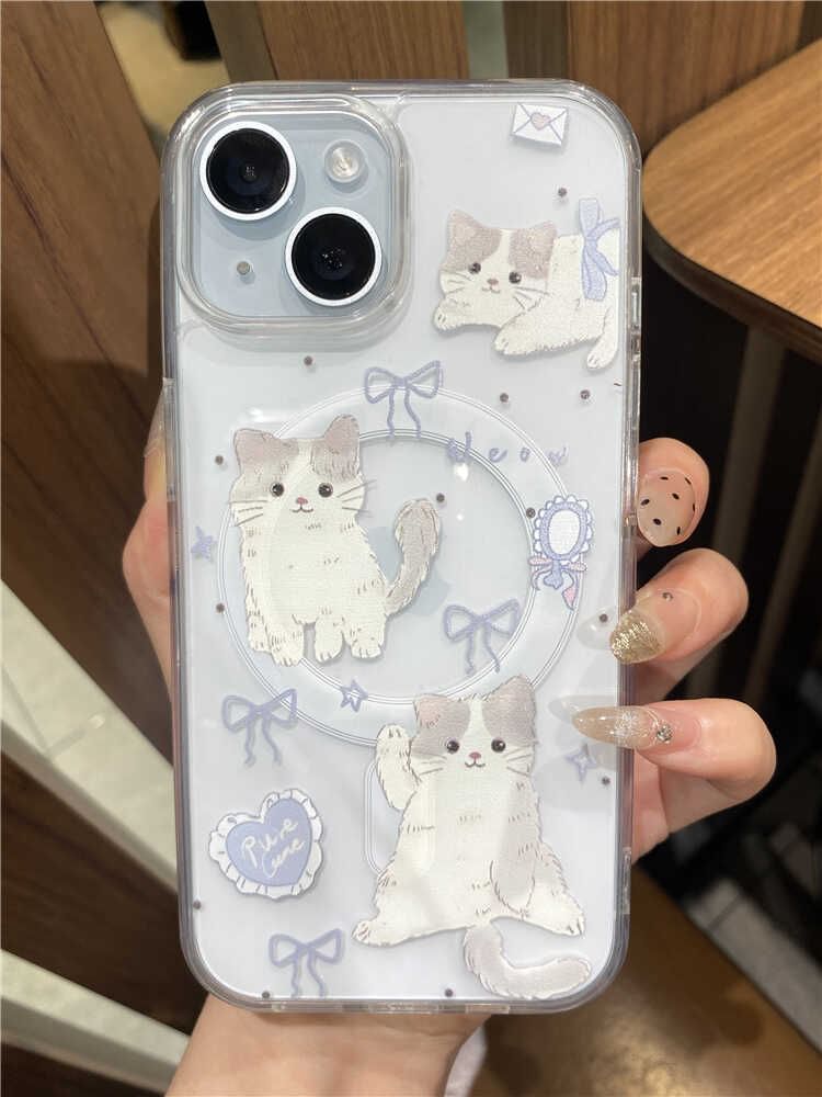 MagSafe) (Compatible Cat with Phone Case Magnetic