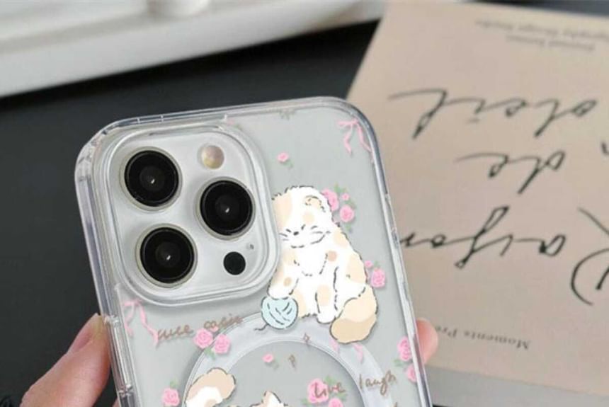 MagSafe) (Compatible Cat with Phone Case Magnetic