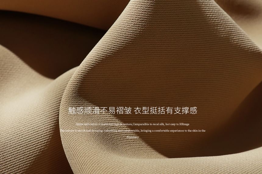 Plus Size Collared Plain Midi Double Breasted Trench Coat