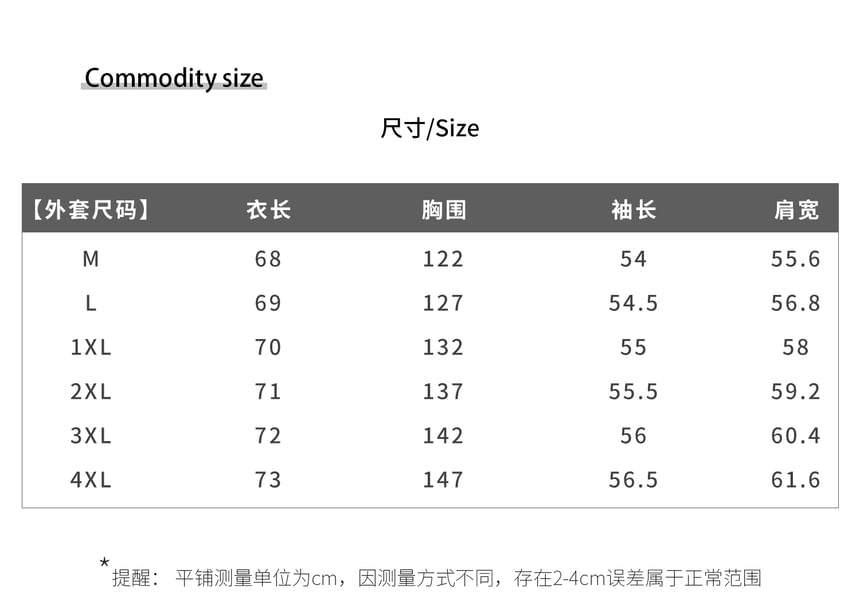 Plus Size Collared Bear Print Button Denim Jacket