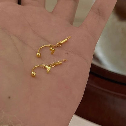 Heart Threader Earring Alloy