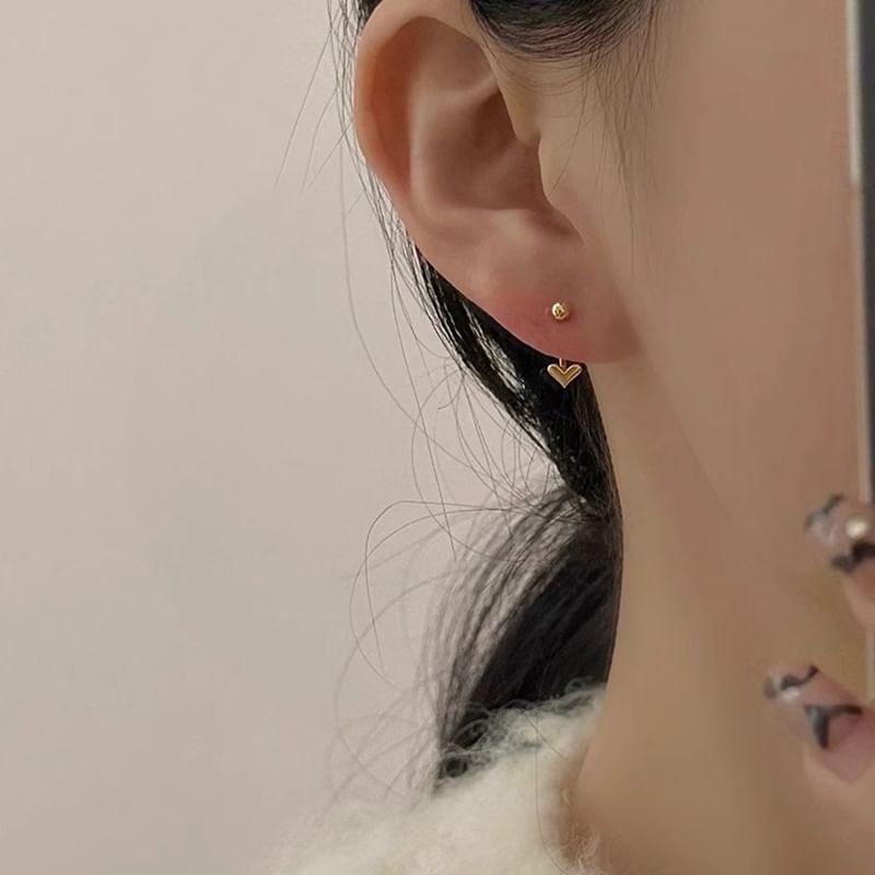 Heart Threader Earring Alloy