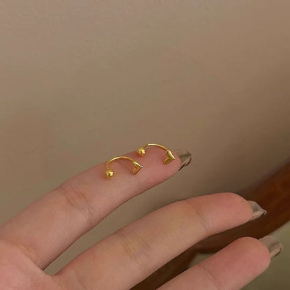 Heart Threader Earring Alloy