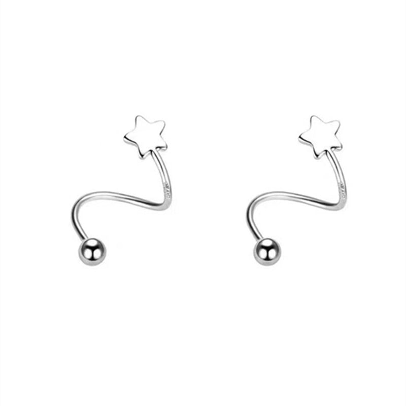 Ear Jacket Heart Bead Alloy Star /