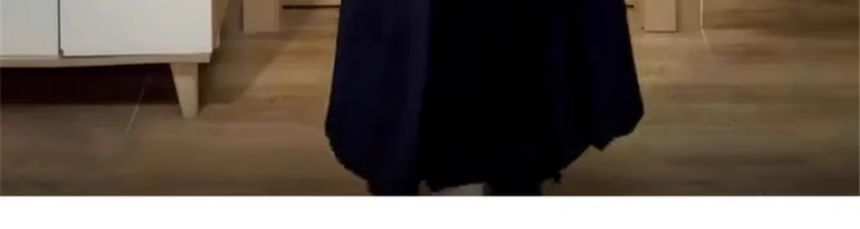 Long-Sleeve Collared Plain Shirt / Round Neck Plain Button Jacket