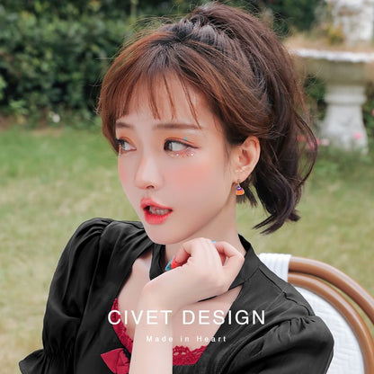 Box Earring Velvet Phantom Pumpkin Halloween + Jewelry