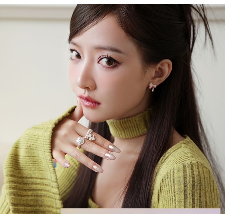 Smiley Flower Face Open Ring