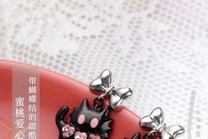/ Sterling Color Cuff Cat Stud Earring Silver Ear Block